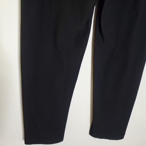 Eileen Fisher Black stretchy Knit casual pull on pants Size Large Viscose/Rayon - Picture 4 of 9